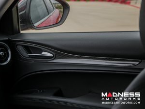 Alfa Romeo Stelvio Door Trim - Interior Door Trim Kit - Feroce Carbon